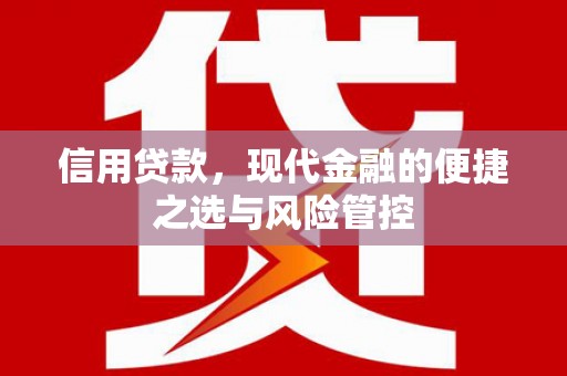 嘉黎信用贷款，现代金融的便捷之选与风险管控