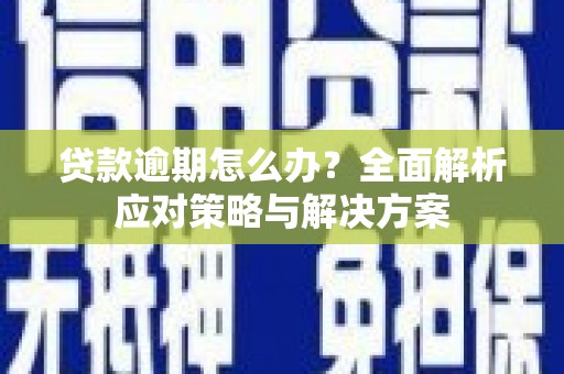 嘉黎贷款逾期怎么办？全面解析应对策略与解决方案