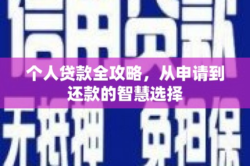 嘉黎个人贷款全攻略，从申请到还款的智慧选择