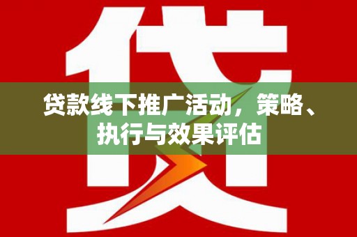 嘉黎贷款线下推广活动，策略、执行与效果评估