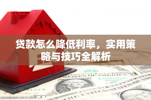嘉黎贷款怎么降低利率，实用策略与技巧全解析
