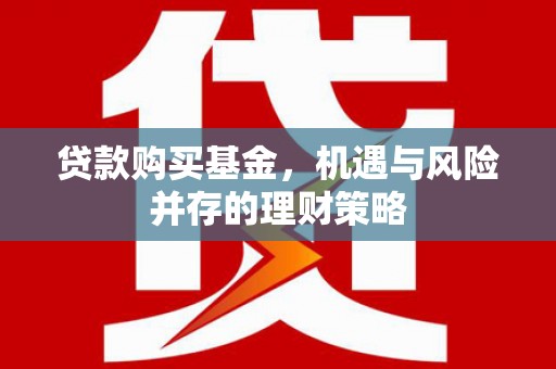 嘉黎贷款购买基金，机遇与风险并存的理财策略