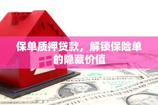 嘉黎保单质押贷款，解锁保险单的隐藏价值