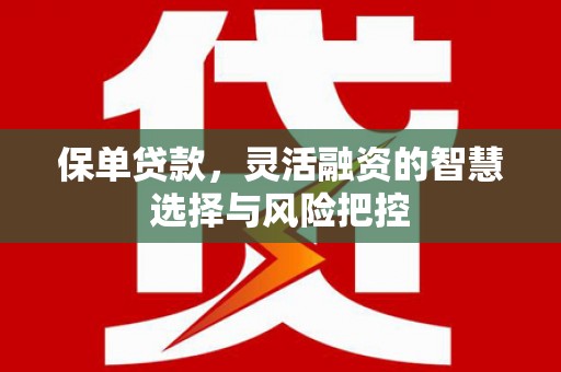 嘉黎保单贷款，灵活融资的智慧选择与风险把控