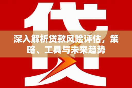 嘉黎深入解析贷款风险评估，策略、工具与未来趋势