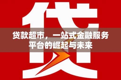 嘉黎贷款超市，一站式金融服务平台的崛起与未来
