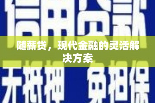 嘉黎随薪贷，现代金融的灵活解决方案