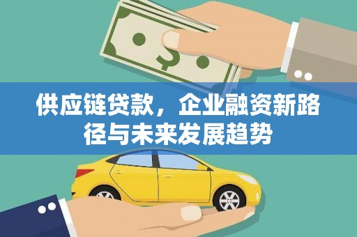 嘉黎供应链贷款，企业融资新路径与未来发展趋势