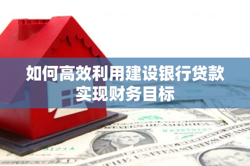嘉黎如何高效利用建设银行贷款实现财务目标