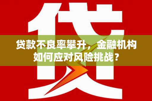 嘉黎贷款不良率攀升，金融机构如何应对风险挑战？