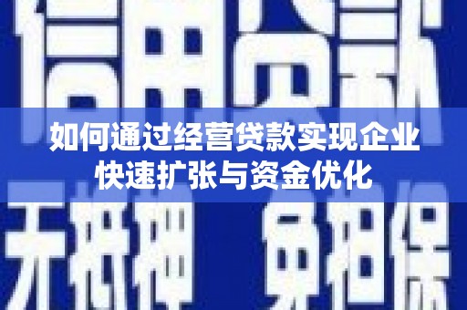 嘉黎如何通过经营贷款实现企业快速扩张与资金优化