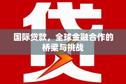 嘉黎国际贷款，全球金融合作的桥梁与挑战