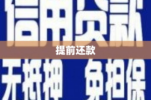嘉黎提前还款