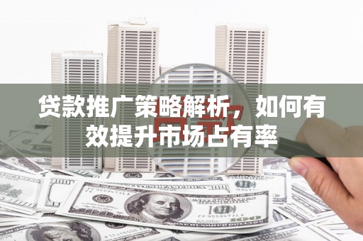 嘉黎贷款推广策略解析，如何有效提升市场占有率