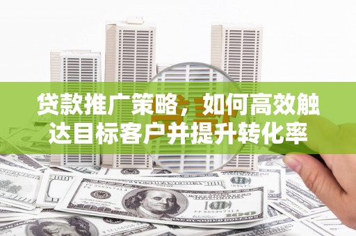 嘉黎贷款推广策略，如何高效触达目标客户并提升转化率