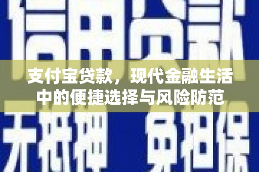 嘉黎支付宝贷款，现代金融生活中的便捷选择与风险防范