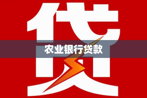 嘉黎农业银行贷款