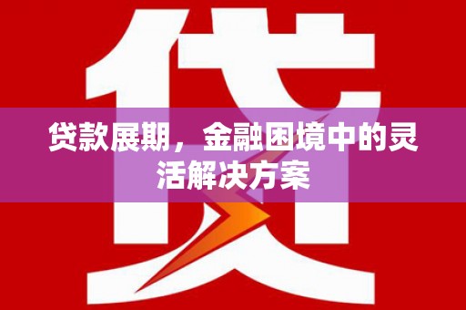嘉黎贷款展期，金融困境中的灵活解决方案