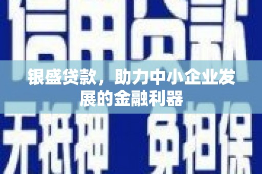 嘉黎银盛贷款，助力中小企业发展的金融利器