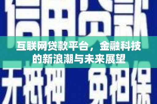 嘉黎互联网贷款平台，金融科技的新浪潮与未来展望