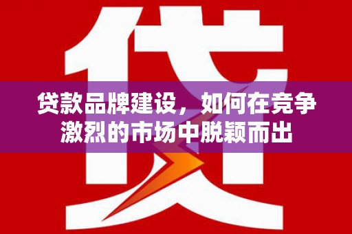 嘉黎贷款品牌建设，如何在竞争激烈的市场中脱颖而出