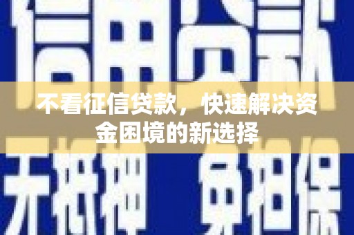 嘉黎不看征信贷款，快速解决资金困境的新选择
