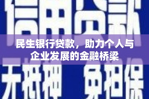 嘉黎民生银行贷款，助力个人与企业发展的金融桥梁