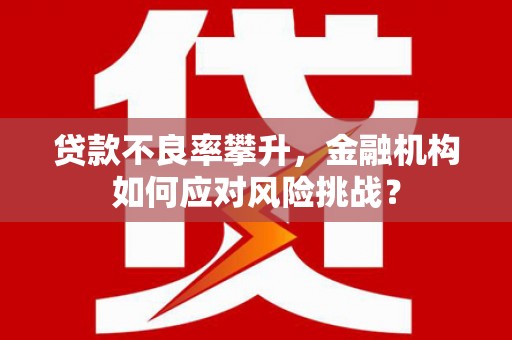 嘉黎贷款不良率攀升，金融机构如何应对风险挑战？