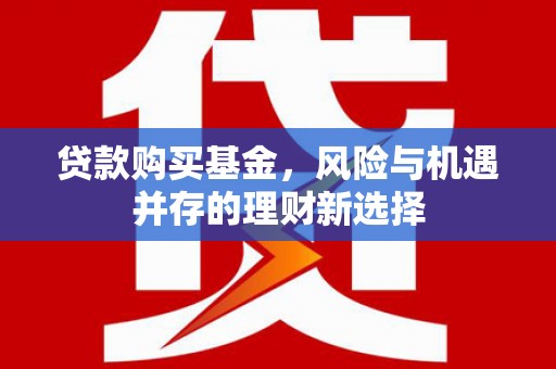 嘉黎贷款购买基金，风险与机遇并存的理财新选择