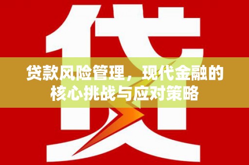 嘉黎贷款风险管理，现代金融的核心挑战与应对策略