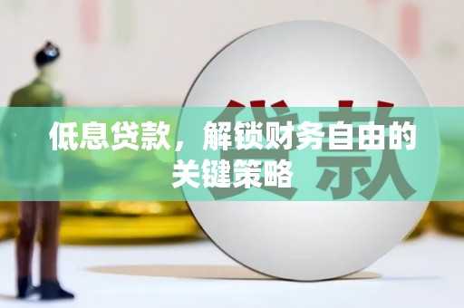 嘉黎低息贷款，解锁财务自由的关键策略
