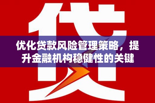 嘉黎优化贷款风险管理策略，提升金融机构稳健性的关键