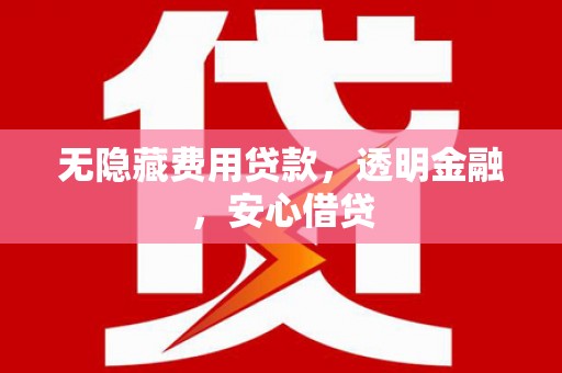 嘉黎无隐藏费用贷款，透明金融，安心借贷