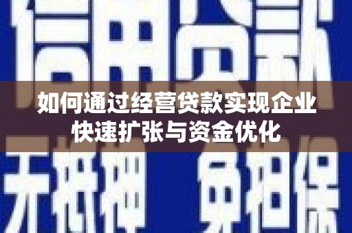 嘉黎如何通过经营贷款实现企业快速扩张与资金优化