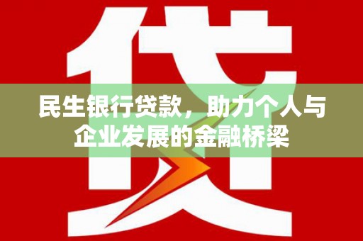 嘉黎民生银行贷款，助力个人与企业发展的金融桥梁