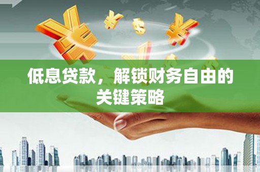 嘉黎低息贷款，解锁财务自由的关键策略