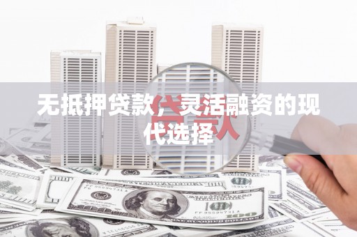 嘉黎无抵押贷款，灵活融资的现代选择