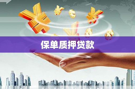 嘉黎保单质押贷款