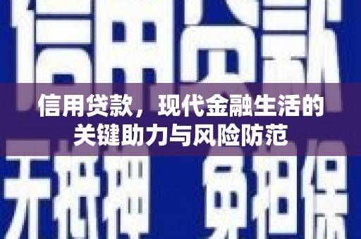 嘉黎信用贷款，现代金融生活的关键助力与风险防范