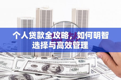 嘉黎个人贷款全攻略，如何明智选择与高效管理