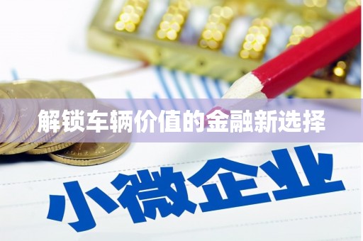 嘉黎解锁车辆价值的金融新选择
