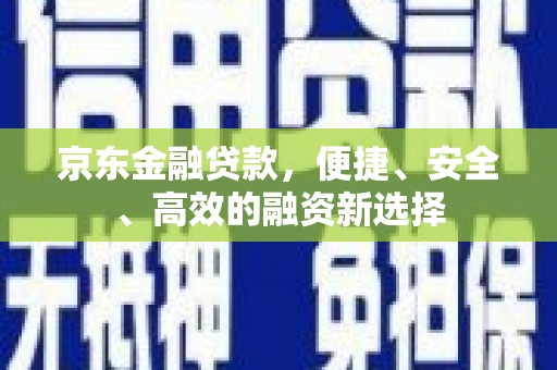 嘉黎京东金融贷款，便捷、安全、高效的融资新选择